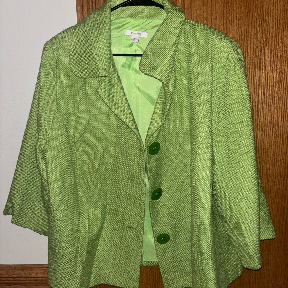 Chico's Vibrant Green Blazer